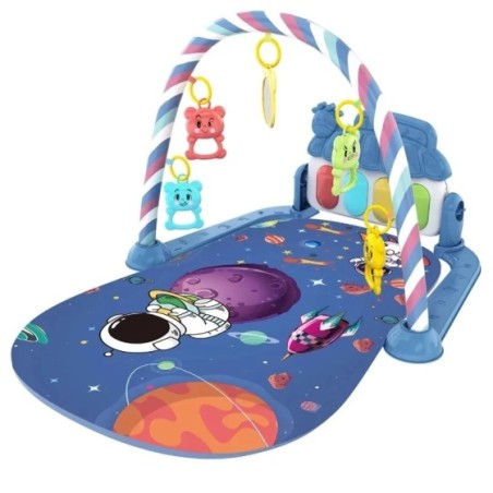 Estante de música para bebé, alfombra de juego para niños, teclado de Piano, gimnasio, actividad para gatear, juguete educativo 