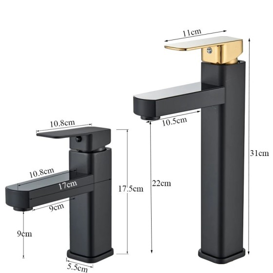 Shinesia-grifo para lavabo de baño, mezclador de temperatura Digital L