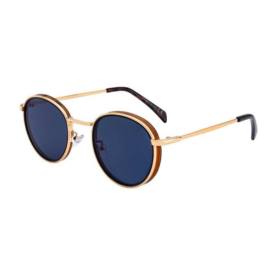 Gafas de sol Para Mujer y Hombre Unisex Adulto Metálico Redondo Pequeñ