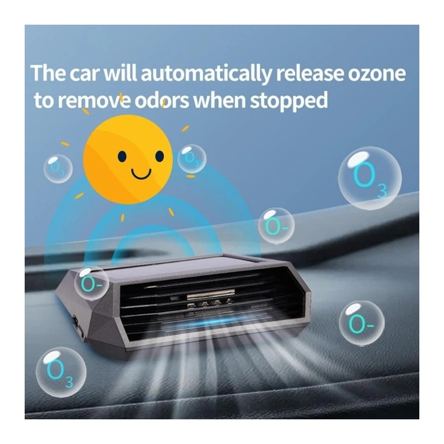 Purificador de aire Solar para coche, limpiador de oxígeno, generador 