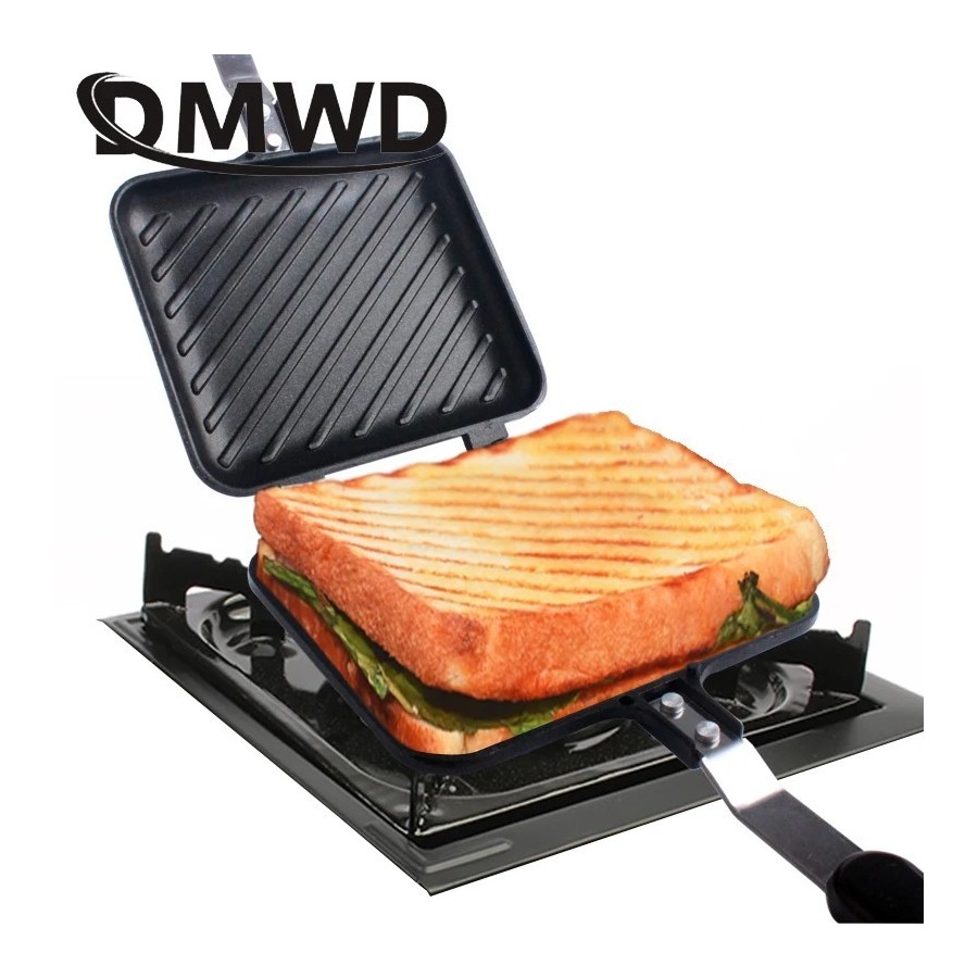Sandwichera antiadherente de Gas, plancha para Pan, tostada, máquina d