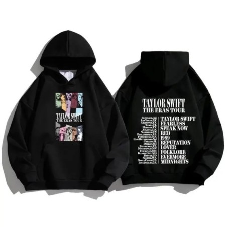 Sudadera con capucha con estampado de Taylor The Eras para hombre y mujer, suéter de moda con estampado de la cantante Swift, ro