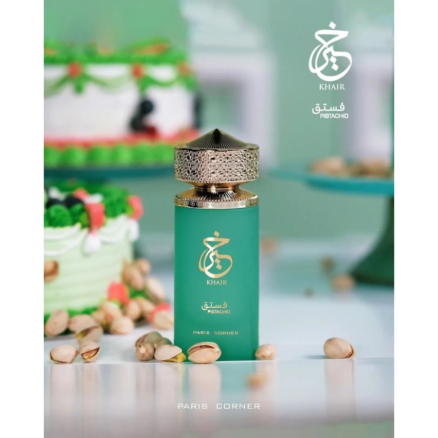 Perfume arabe unisex PARIS CORNER KHAIR PISTACHO 100ML,Fragancia femen