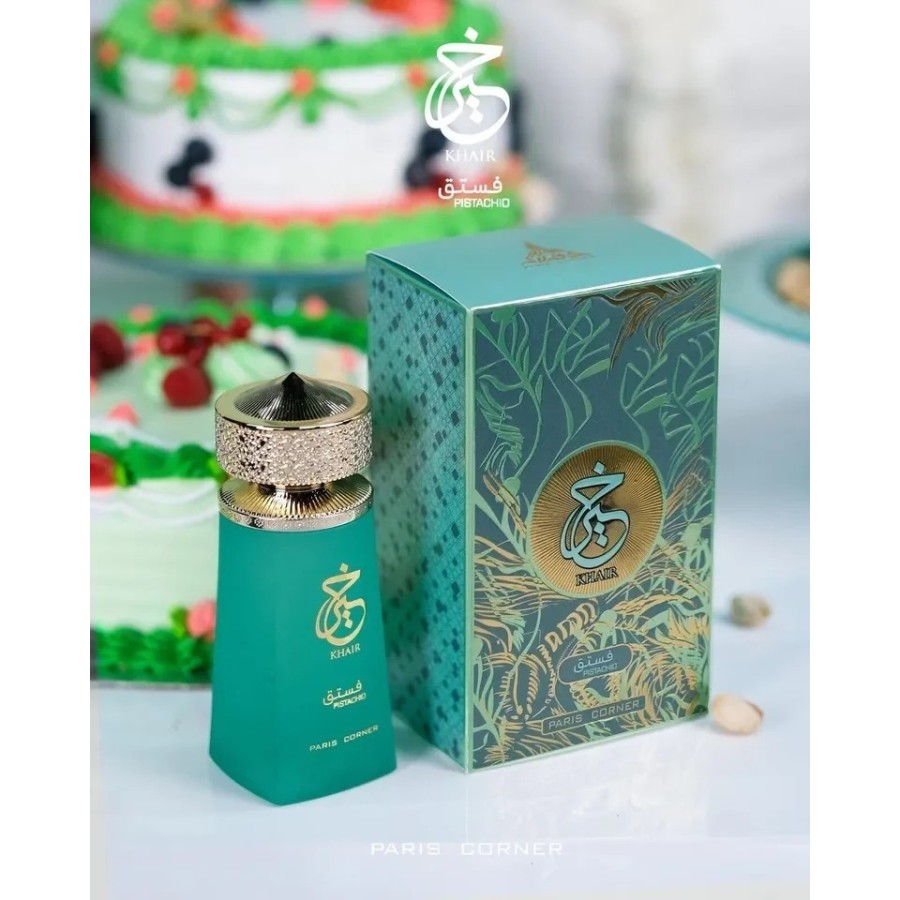 Perfume arabe unisex PARIS CORNER KHAIR PISTACHO 100ML,Fragancia femen
