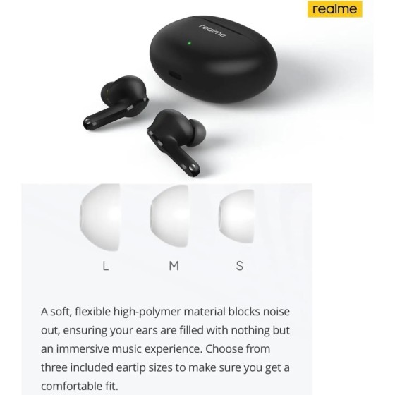 Realme Buds T100 auriculares Bluetooth 5.3, negro , Envio 24H PRODUCTO Realme Buds T100 auriculares Bluetooth 5.3, negro , Envio 24H PRODUCTO