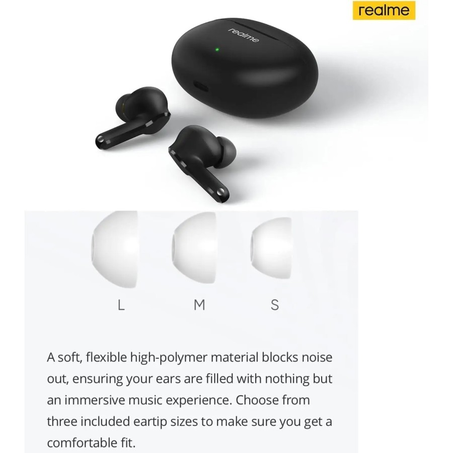 Realme Buds T100 auriculares Bluetooth 5.3, negro , Envio 24H PRODUCTO