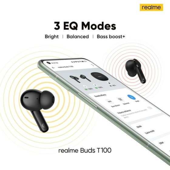 Realme Buds T100 auriculares Bluetooth 5.3, negro , Envio 24H PRODUCTO Realme Buds T100 auriculares Bluetooth 5.3, negro , Envio 24H PRODUCTO