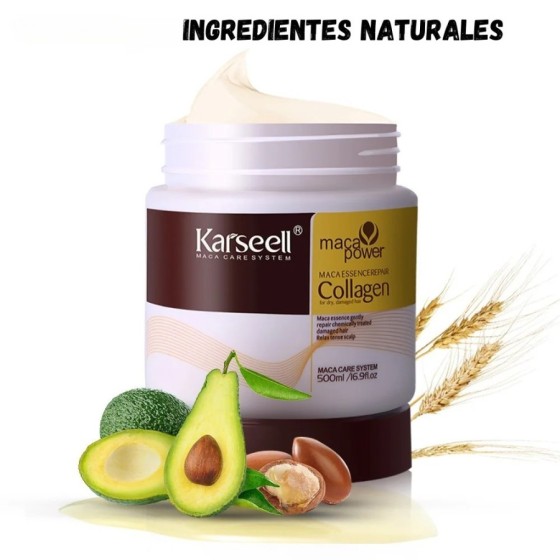 KARSEELL - Pack de 2 - Mascarilla Pelo - Máscara Capilar - Reparación 