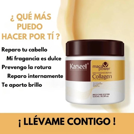 KARSEELL - Pack de 2 - Mascarilla Pelo - Máscara Capilar - Reparación 