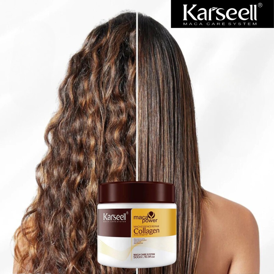KARSEELL - Pack de 2 - Mascarilla Pelo - Máscara Capilar - Reparación 