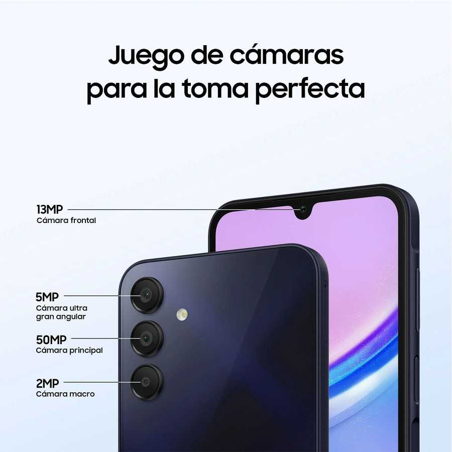 Samsung Galaxy A15 LTE, Azul, 256GB, 8GB RAM, 6.5" FHD+, MediaTek G99 Octa-Core, 5000mAh, Android 14
