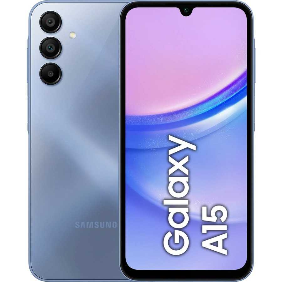 Samsung Galaxy A15 LTE, Azul, 256GB, 8GB RAM, 6.5" FHD+, MediaTek G99 Octa-Core, 5000mAh, Android 14