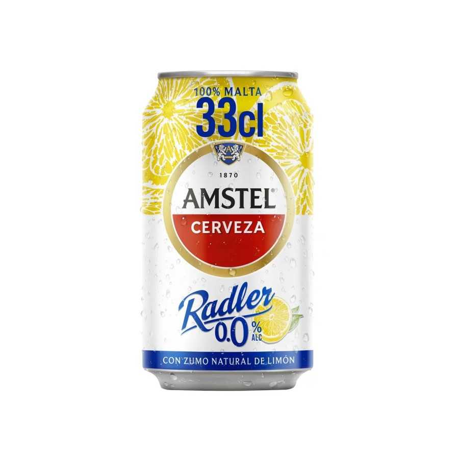 AMSTEL RADLER Cerveza 0.0% alcohol con zumo natural de limón 33 cl