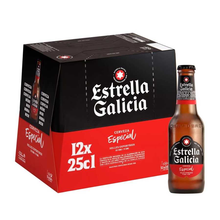 ESTRELLA GALICIA Especial cervezas pack 12 uds. x 25 cl ESTRELLA GALICIA Especial cervezas pack 12 uds. x 25 cl