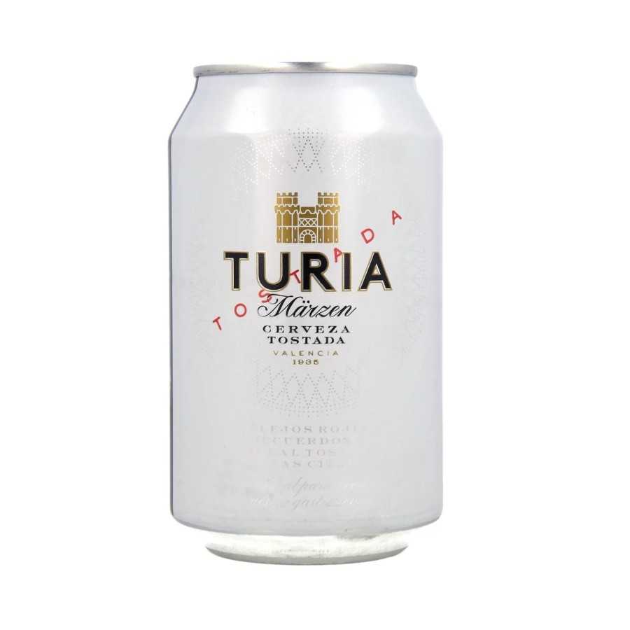 TURIA Cerveza tostada de valencia lata 33 cl