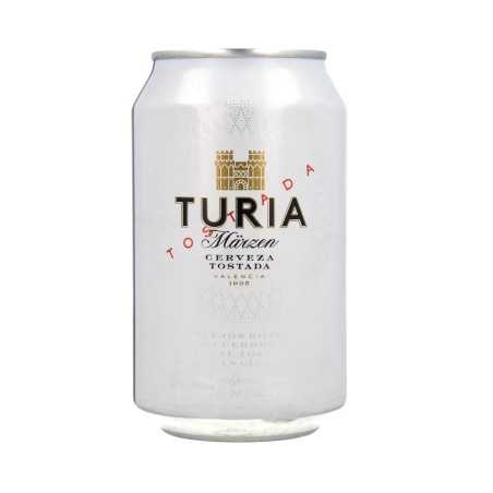 TURIA Cerveza tostada de valencia lata 33 cl