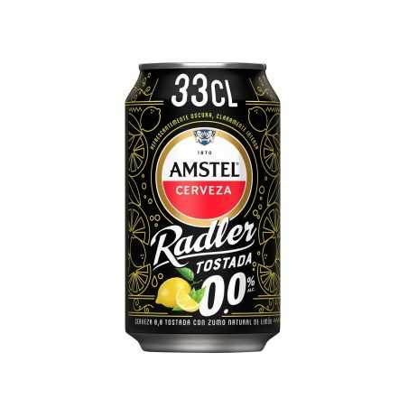 AMSTEL RADLER Cerveza tostada con limón 0,0 % alcohol 33 cl