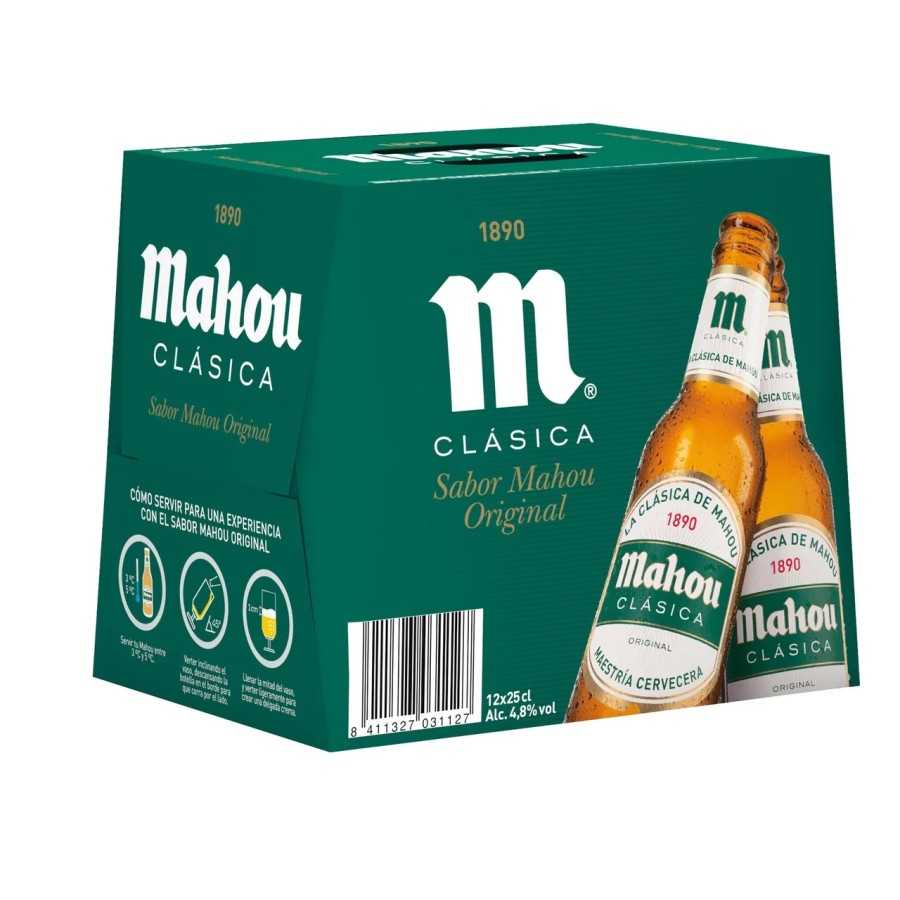 MAHOU CLASICA Cervezas pack 12 uds. x 25 cl