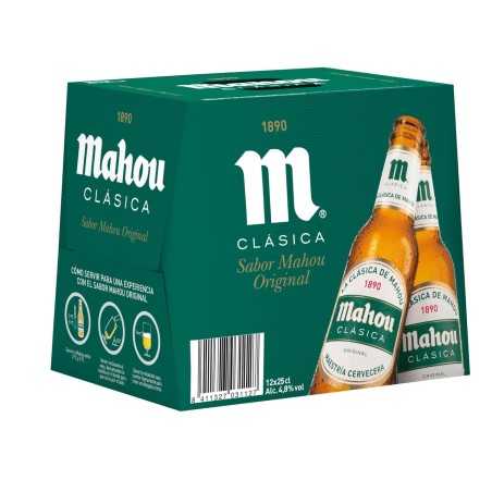 MAHOU CLASICA Cervezas pack 12 uds. x 25 cl