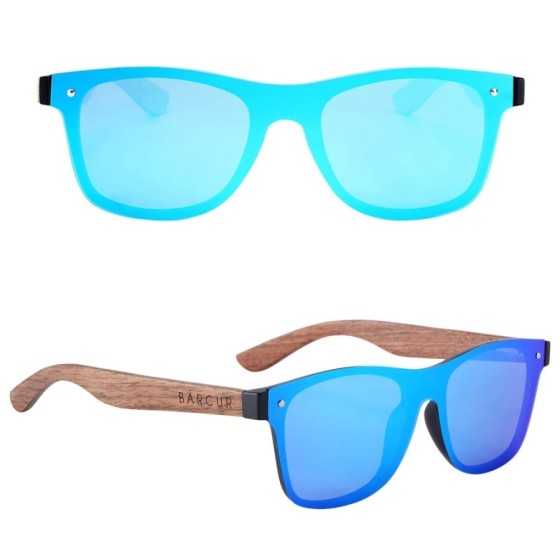 Gafas De Sol De madera BARCUR, gafas De Sol De nogal negro Natural par