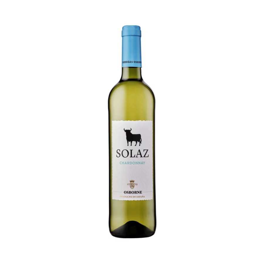 SOLAZ Vino blanco Chardonnay con I.G.P. Vinos de la Tierra de Castilla botella 75 cl.