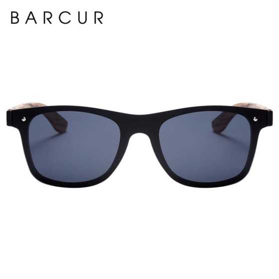 BARCUR-Gafas de sol de lujo para hombre y mujer, lentes de madera con 