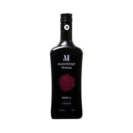 MONTELONGO Crema de vodka con sabor a fresa botella 70 cl.