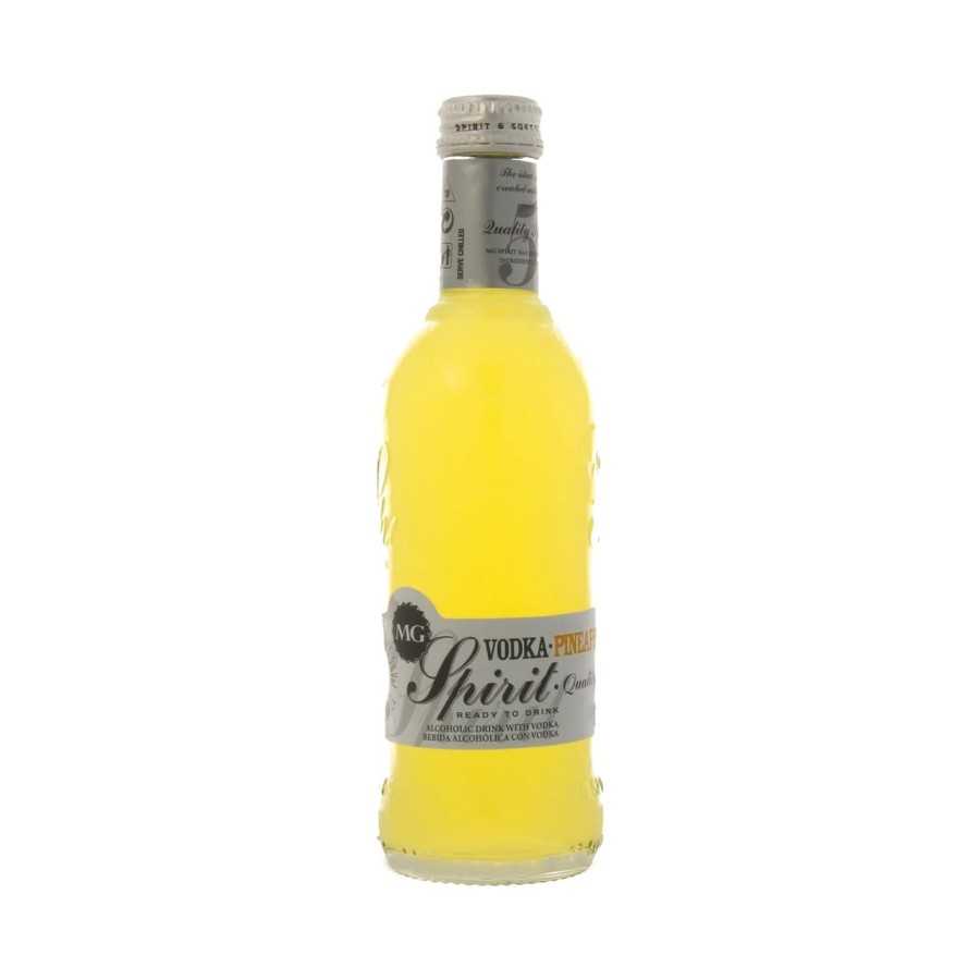 MG SPIRIT Combiando de vodka con piña MG SPIRIT botella de 27,5 cl. MG SPIRIT Combiando de vodka con piña MG SPIRIT botella de 27,5 cl.