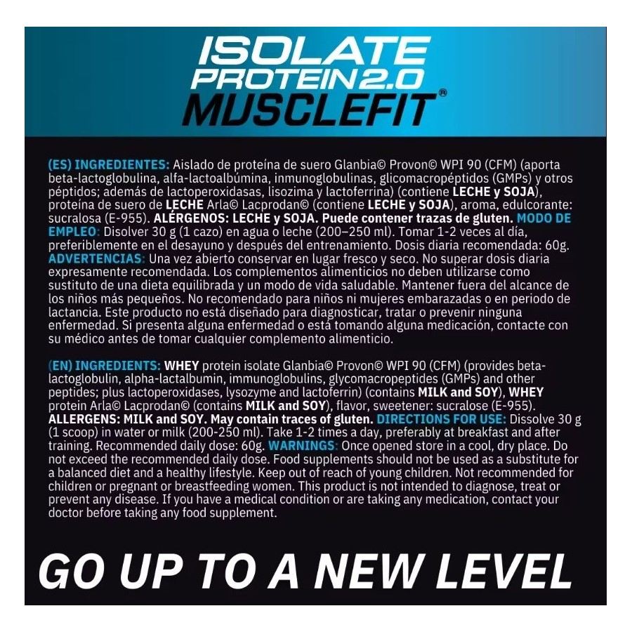 Isolate Protein CFM 2000g - MuscleFit Proteína Isolada para Creación d