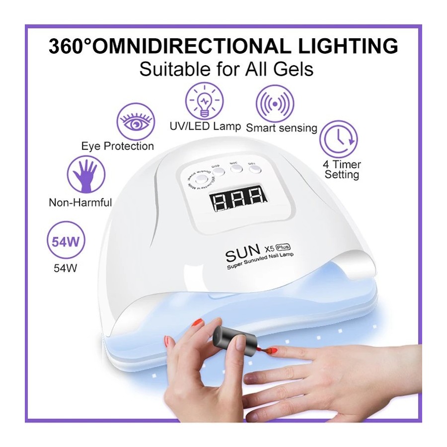 Kit de Gel para uñas con lámpara LED UV, juego de manicura acrílica, h