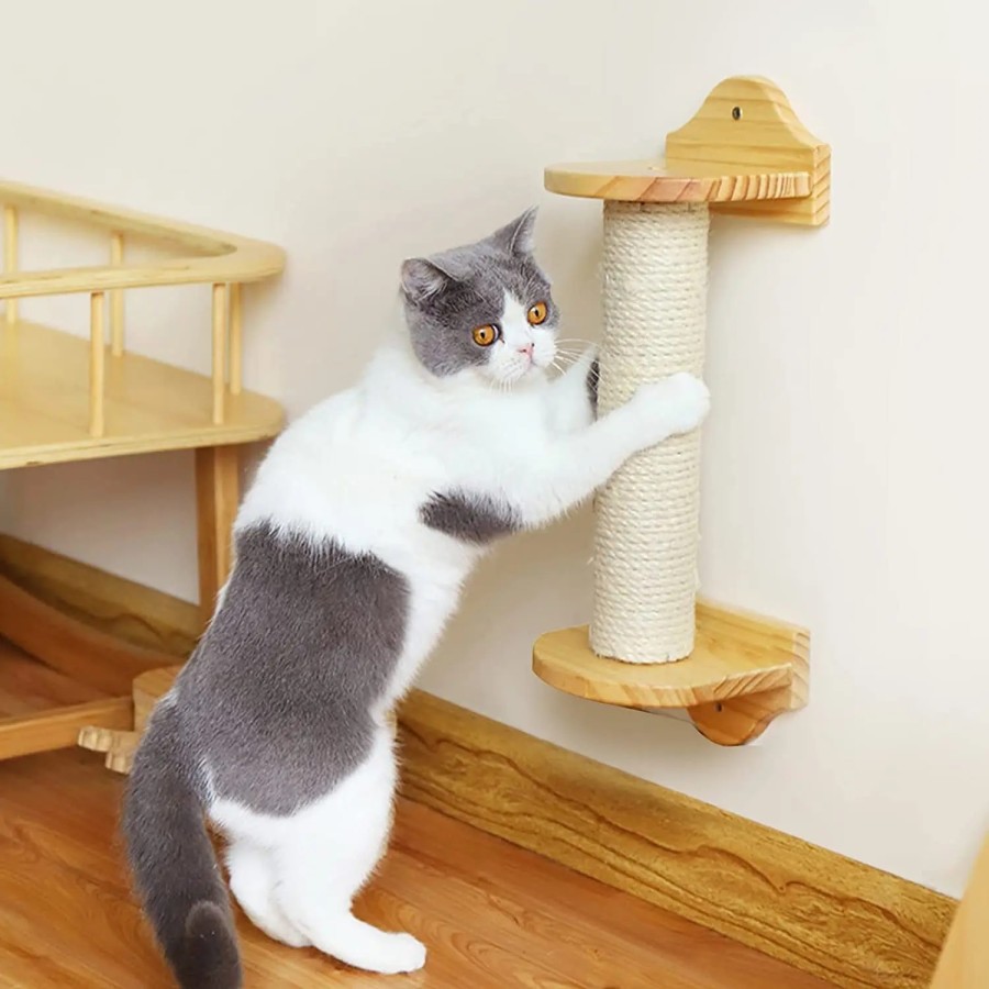 GREATOOL Reemplazo de Poste de Rascador de Gato, Auténtico Sisal con I