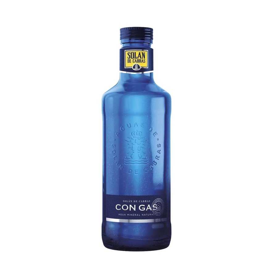SOLAN DE CABRAS Agua con gas botella de 75 cl.