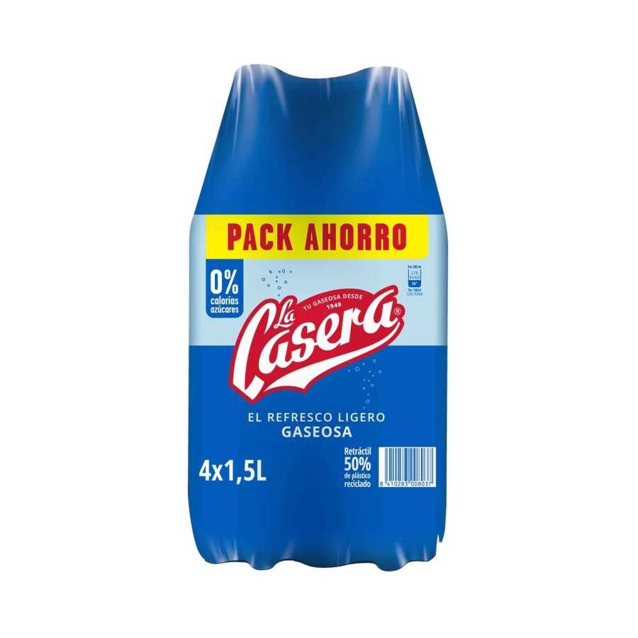 LA CASERA Gaseosa pack 4 uds. x 1,5 l.