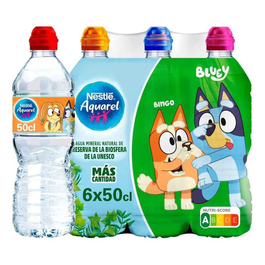 NESTLÉ Aquarel Agua mineral con tapón sport pack 6 uds. x 50 cl.
