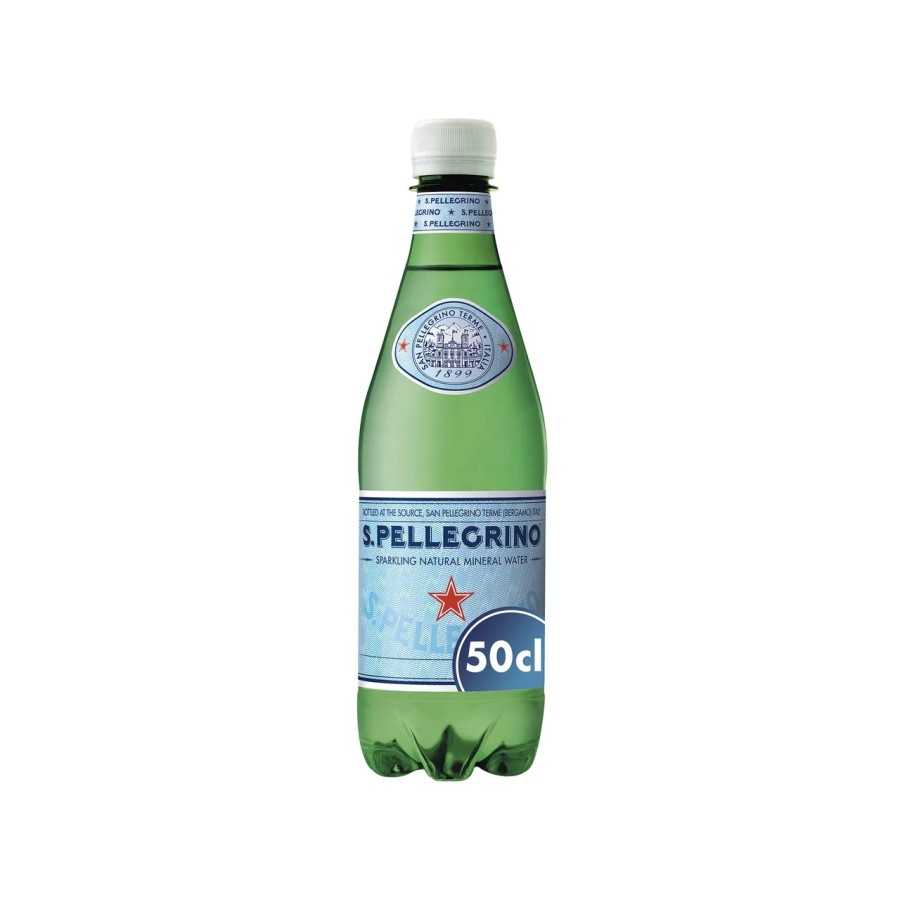 SAN PELLEGRINO Agua mineral con gas botella 50 cl. SAN PELLEGRINO Agua mineral con gas botella 50 cl.