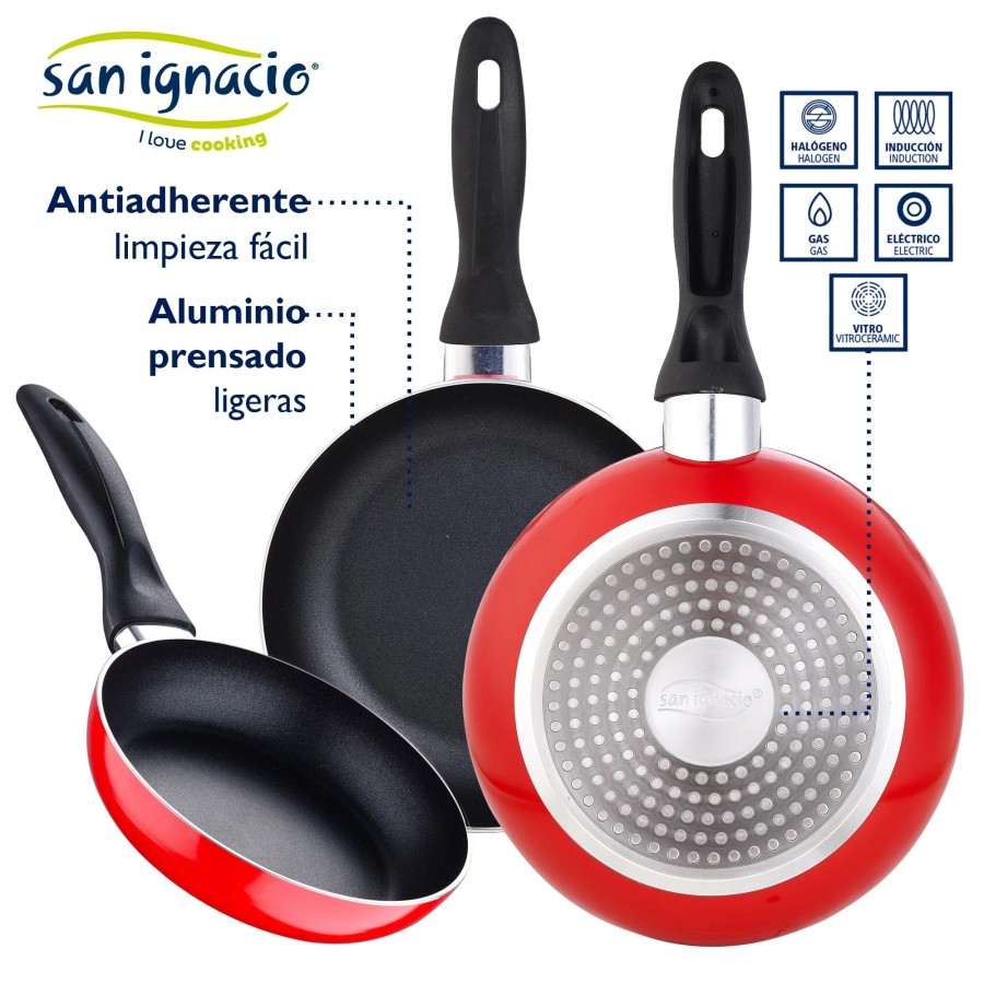 Batería de Cocina San Ignacio 7 Piezas en acero inoxidable Faro y jueg