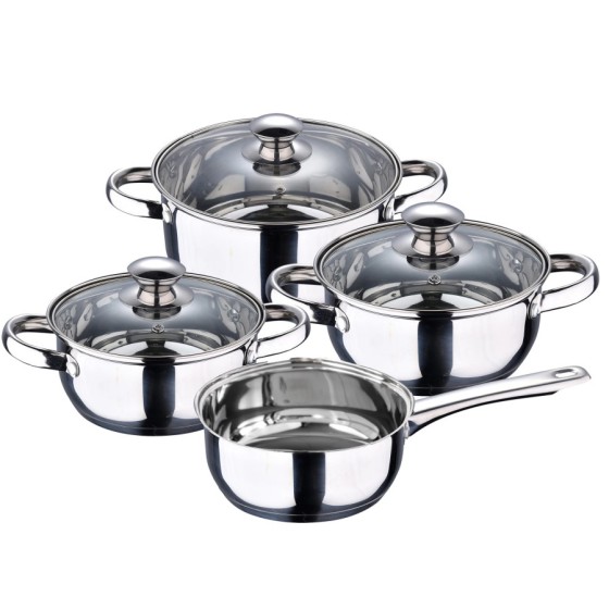 Batería de Cocina San Ignacio 7 Piezas en acero inoxidable Faro y jueg