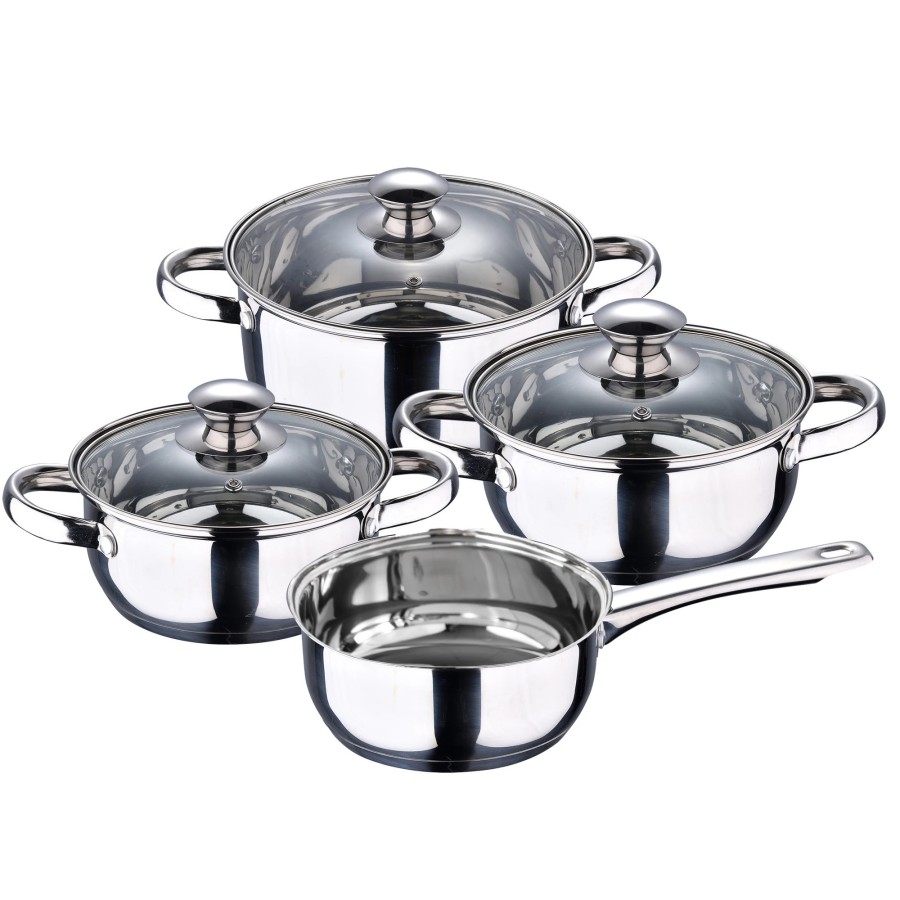 Batería de Cocina San Ignacio 7 Piezas en acero inoxidable Faro y jueg