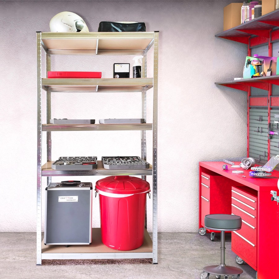 Estantería Metálica Galvanizada Nyana Home 875kg 5 Baldas 180x90x40cm