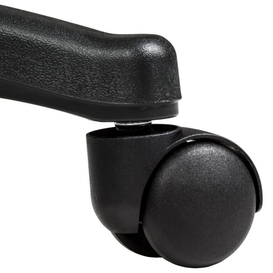 Tectake - Taburete con ruedas Altura ajustable Giratorio 360° Superfic