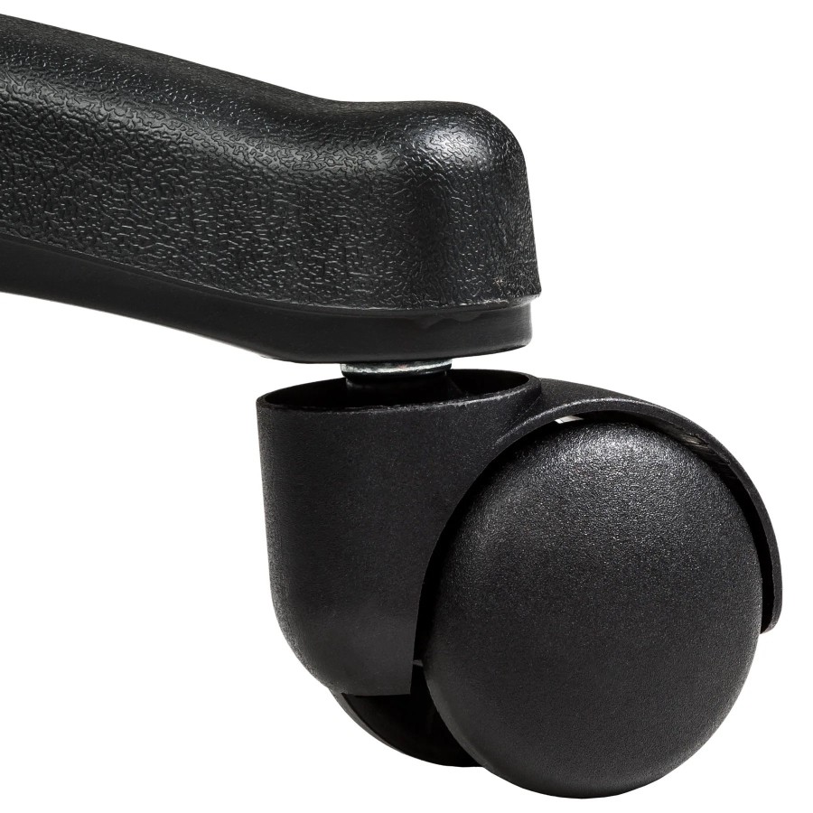Tectake - Taburete con ruedas Altura ajustable Giratorio 360° Superfic