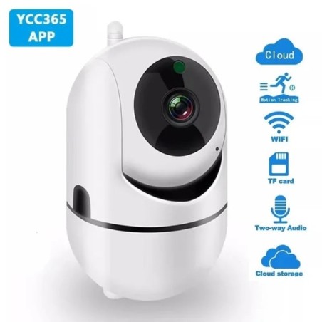 Cámara IP YCC365 Plus Smart Home, red de seguimiento automático de seguridad HD 1080P, vigilancia inalámbrica por infrarrojos, v