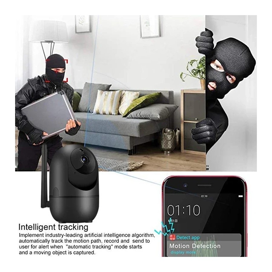 Cámara IP YCC365 Plus Smart Home, red de seguimiento automático de seg
