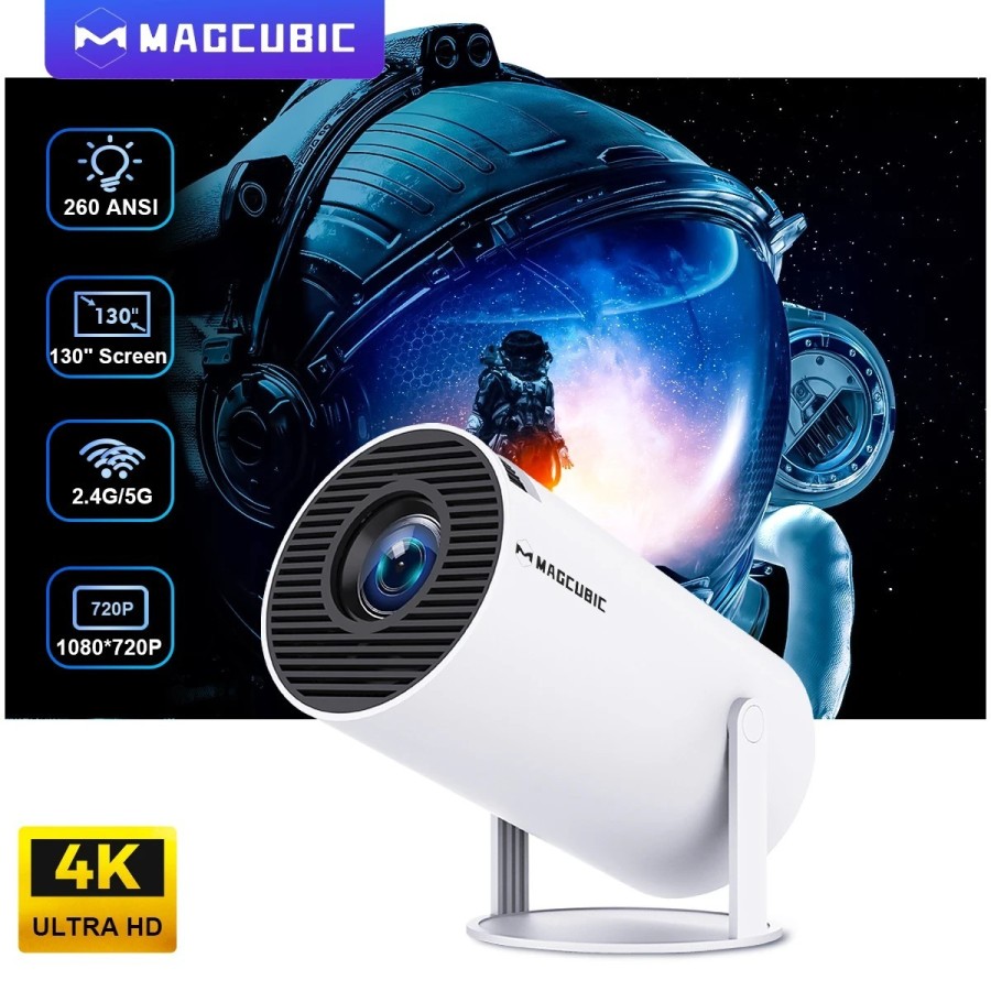 Proyector Magcubic HY300 PRO 4K Android 11 Dual Wifi6 260ANSI Allwinne