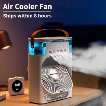 Ventilador nuevo 3 en 1, aire acondicionado, refrigerador de aire pequeño para el hogar, luz LED nocturna, humidificador portáti