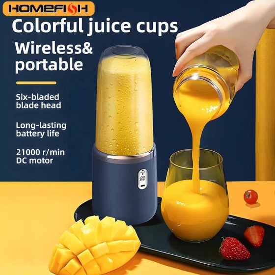Extractor de Jugo de piezas, taza de jugo pequeña portátil recargable,