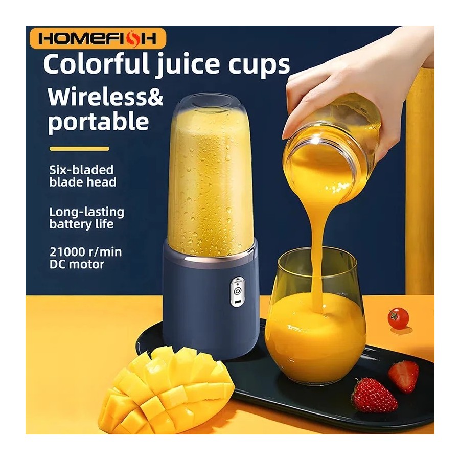 Extractor de Jugo de piezas, taza de jugo pequeña portátil recargable,