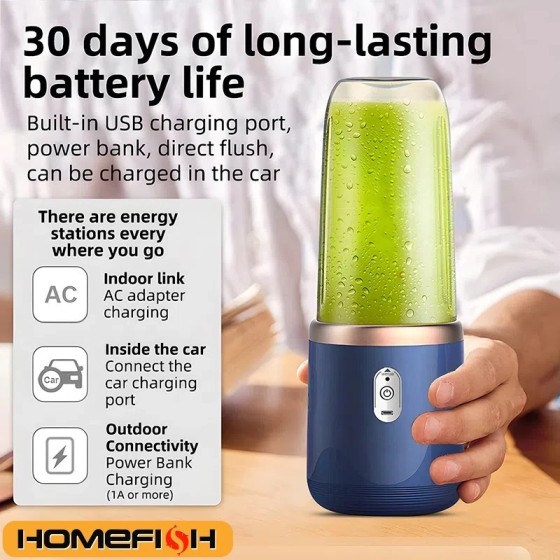 Extractor de Jugo de piezas, taza de jugo pequeña portátil recargable,