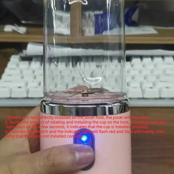 Extractor de Jugo de piezas, taza de jugo pequeña portátil recargable,