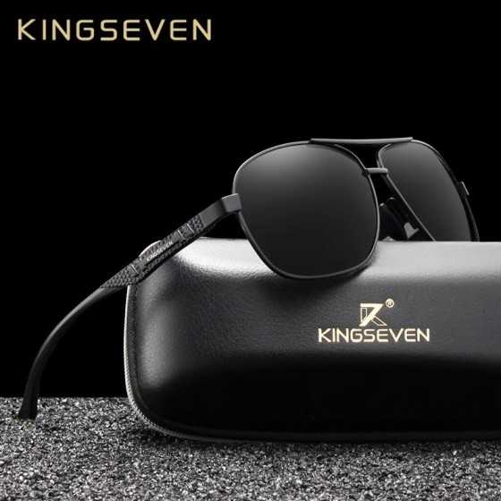 KINGSEVEN-gafas de sol polarizadas de aluminio para hombre y mujer, le